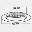 Nirali Nola Anti Cockroach Designer Floor Drain In Stainless Steel 304 Grade