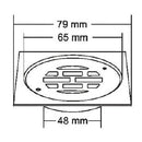 Nirali Aldon Anti Cockroach Trap Floor Water Drain Jali Cover With Hole For Bathroom / Sink In SS 304