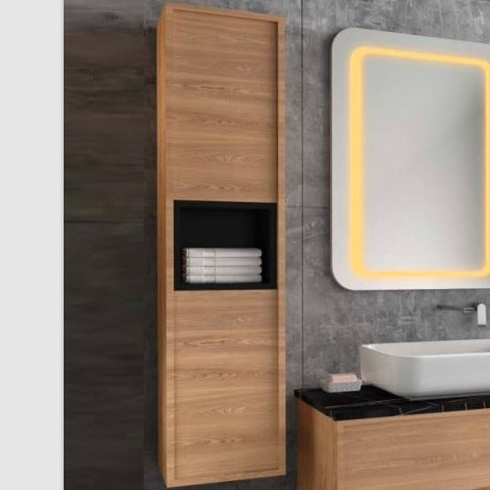 Class Wall Hanging Washbasin Vanity & Cabinet ( Set Of 3 ) By TGF