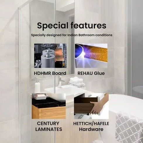 Frame Modern 2 Leg With Wall Mounted Vanity By TGF