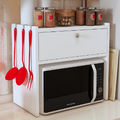 Microwave Oven Rack White Kitchen Counter 