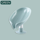 Leaf-shaped Soap Dish Holder Drain