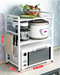 White Metal microwave 2tier stand