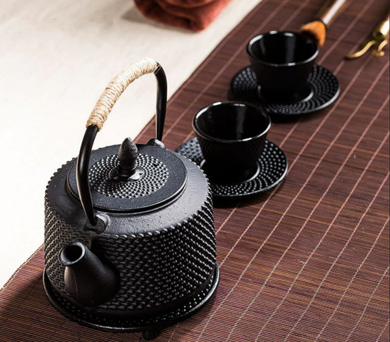 Sotya Cast Iron Japanese Tetsubin Tea Kettle Household Tea Making Set 900ml
