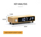 Table alarm clock  LED display bamboo wireless charger, Time, date, temperature By CN
