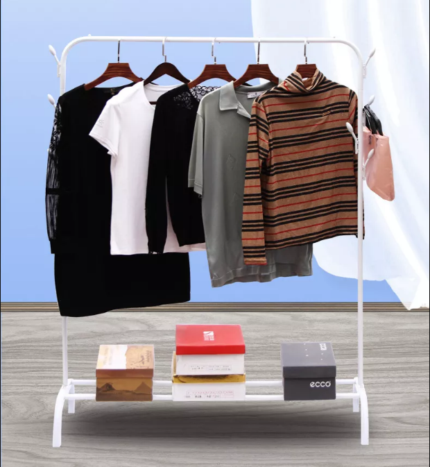 Modern iron clothes Metal Shoe coat rack standing hanger for Living Room By CN