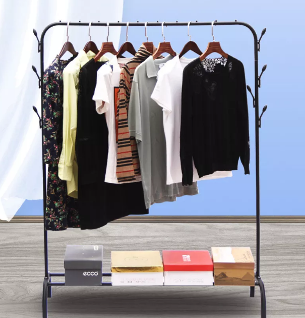 Modern iron clothes Metal Shoe coat rack standing hanger for Living Room By CN