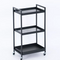 Kitchen Rolling Trolley Cart Movable Metal vegetable fruit flower storage Shelf With Handle By CN