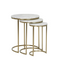 Living Room Nesting Tea Table Iron Frame Coffee Table [ Set of 3 ] By Fita