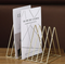 Triangle Shaped Decorative Metal Desktop Magazine Holder 1pc By Fita