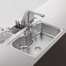 Nirali Eureka Delux ( Big & Small ) Glossy/Satin Finish Kitchen Sink in 304 Grade + PVC Plumbing Connector - peelOrange.com