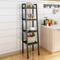 Kitchen Bathroom Trapezoidal Shelved Storage Floating Shelves Trolley Cart for home detachable by CN