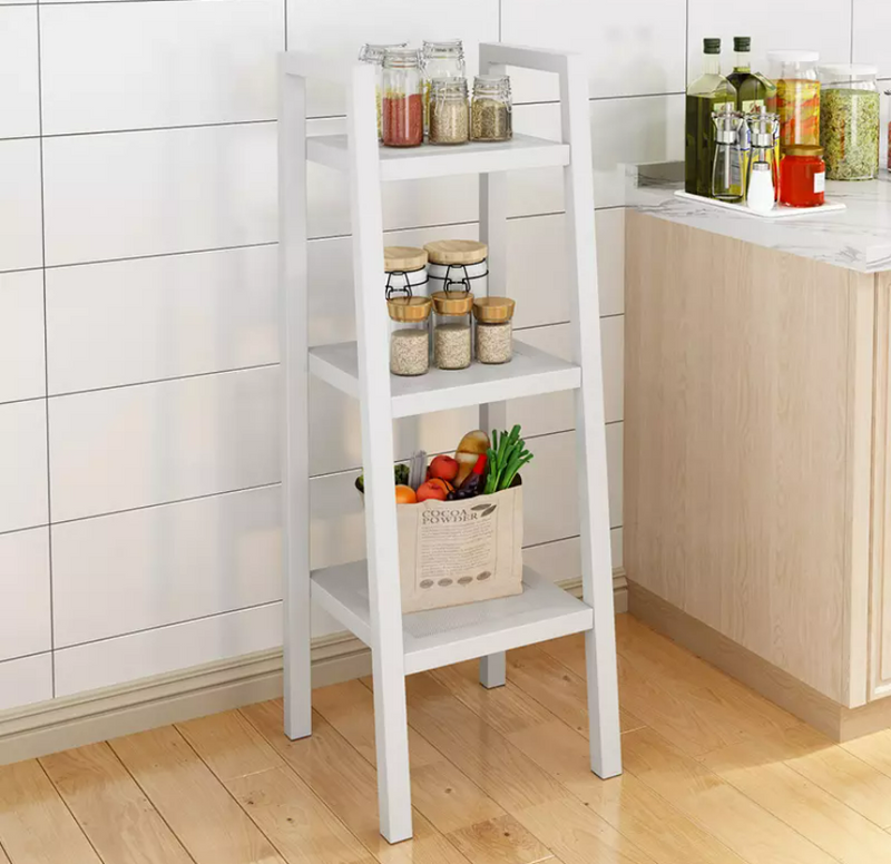 Kitchen Bathroom Trapezoidal Shelved Storage Floating Shelves Trolley Cart for home detachable by CN