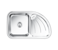 Nirali Ultimo Kitchen Sink in Stainless Steel 304 Grade + PVC Plumbing Connector - peelOrange.com