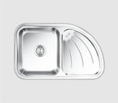 Nirali Ultimo Kitchen Sink in Stainless Steel 304 Grade + PVC Plumbing Connector - peelOrange.com