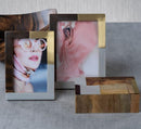 Stylish Photo Frames With Jwellery Box Combo In Brass , Marble and Wood - peelOrange.com