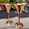 Cocktail Copper Brass Martini Wine Glasses By  MK ( Set Of 2 )