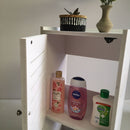 Small & Classy Modern White PVC Wall Mounted Cabinet For Bathroom Essentials With Free Soap Dish By Miza