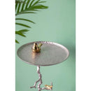 Aluminium Welling Demilune Side Table In Tree Branch and Bird Design By Fita