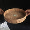 Hand Woven Fruit/Vegetable/Chapati/Breads Serving Dustproof Baskets In Bamboo & Net
