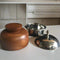 1.5L Serving Casserole/ Chapati Box In Mango Wood & Stainless Steel With Steel Bowl Inside By INDI