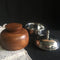 2.5L Serving Casserole/ Chapati Box In Mango Wood & Stainless Steel With Steel Bowl Inside By INDI