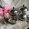 Fruits & Nut Bowl / Butter Dish / Serving Dish/Candy Pot In Stainless Steel With Lid Set Of 4 By INDI