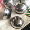 Fruits & Nut Bowl / Butter Dish / Serving Dish/Candy Pot In Stainless Steel With Lid Set Of 4 By INDI