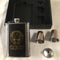 8oz Alcohol Hip Flask Steel Glass with Funnel Cups Box Set