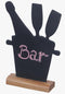 Bar Design Wooden Chalk Board Tabletop Menu Display Stand For Cafes Bars/Restaurant By MK