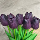 Artificial Tulip Flowers For the Study Table Or Home Decoration- One Bunch Of 10 PC