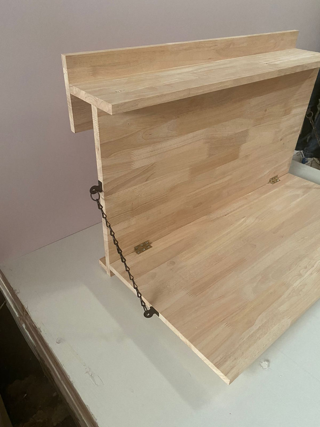 Hanging Laptop/Desktop Organiser For Railings/ Balcony Pipes By Miza