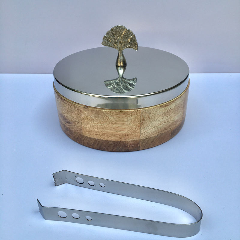 Steel Roti Keeper Stylish Wooden & Steel Chapati Roti Box Casserole Container Holder Wit ...