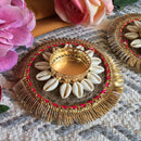Embroided Floral Rope Diya Diwali Holder for Everyday Home Decoration Or Gifting 1 PC By CC