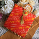 Potli Bag Stylish Bangle Shape Pearl Embroided Handle For Hand Bag Or Gifting 1 PC Random Color By CC