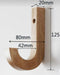 J - Shape Wall Mounted Coat Wooden Hook/Hat Hook - 1 Pc By MUC