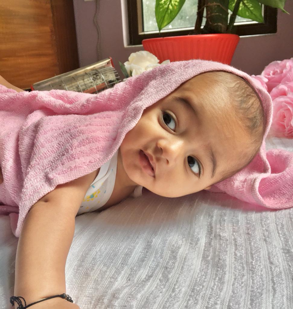 Pink Muslin Magical Baby Terry Towels For Baby's By MM - 1 Pc