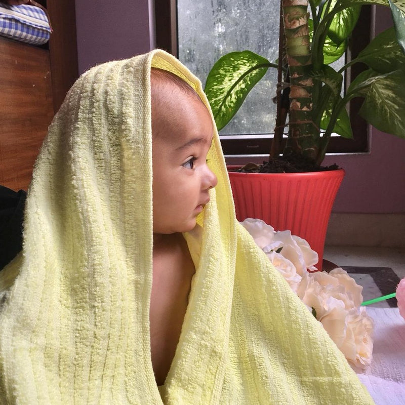 Extremely Soft Muslin Baby Terry Towels Yellow For Baby s By MM