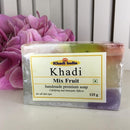 Khadi India ( Pack Of 3 ) Glycerin Herbal Skin Care Neem/Khus/Mix Fruit Soap