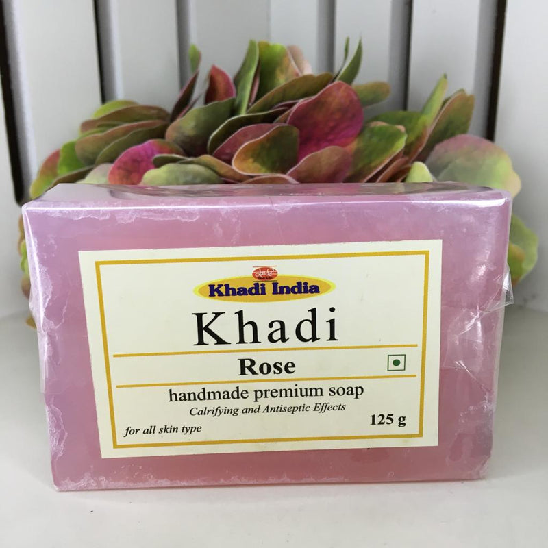 Khadi India ( Pack Of 3 & 10 ) Ever glow Herbal Rose/Haldi Chandan/Shikakai Soap