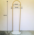 Arc Shape Wrought Iron Coat Rack Hanger Stand 2 Hook Coat Stand by CN