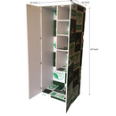 Bathroom PVC Floor Standing Laundry Cabinet and  Pantry Storage By Miza