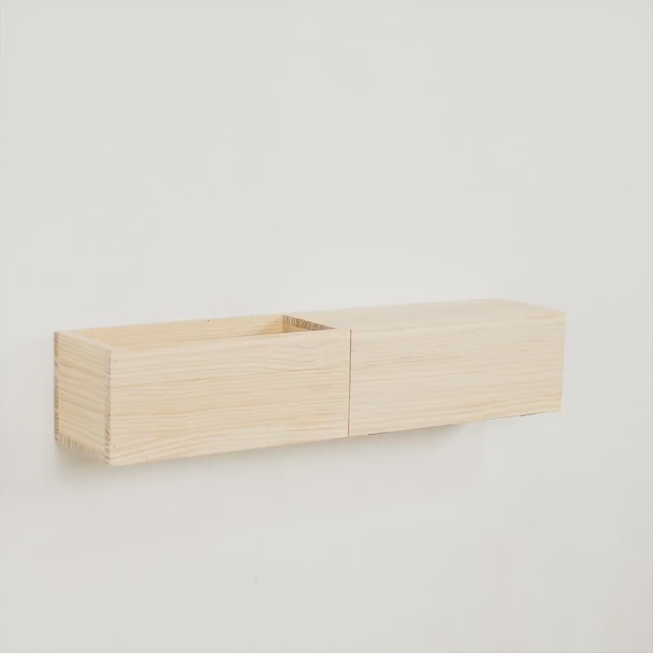 Wooden Wall Floating Modern Shelf/Wall Mounted Planter Shelf Storage By Miza