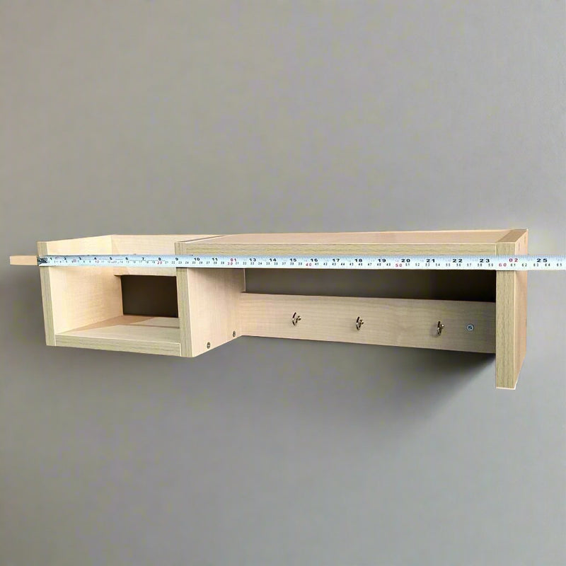MDF Wall Mounted Key Hooks Shelf By Miza