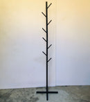 X - Style Tree Shaped Coat Stand Floor Standing Metal Rack With 8 Hangers With Metal Base