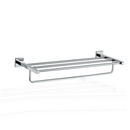 Jaquar Bathroom Continental Kubix Prime Towel Rack With & Without Lower Hangers In SS