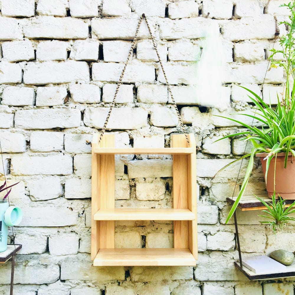 Suspended Shelf With Rope For Home/Office By Miza.
