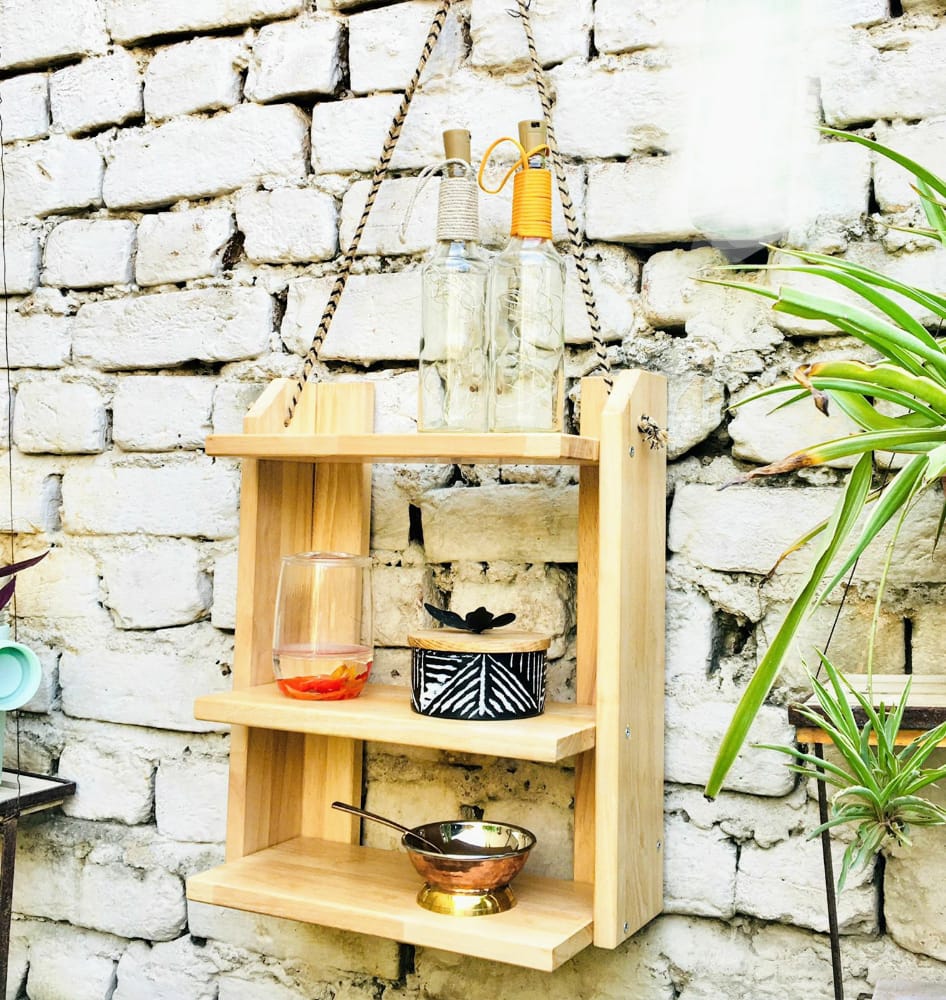 Suspended Shelf With Rope For Home/Office By Miza.