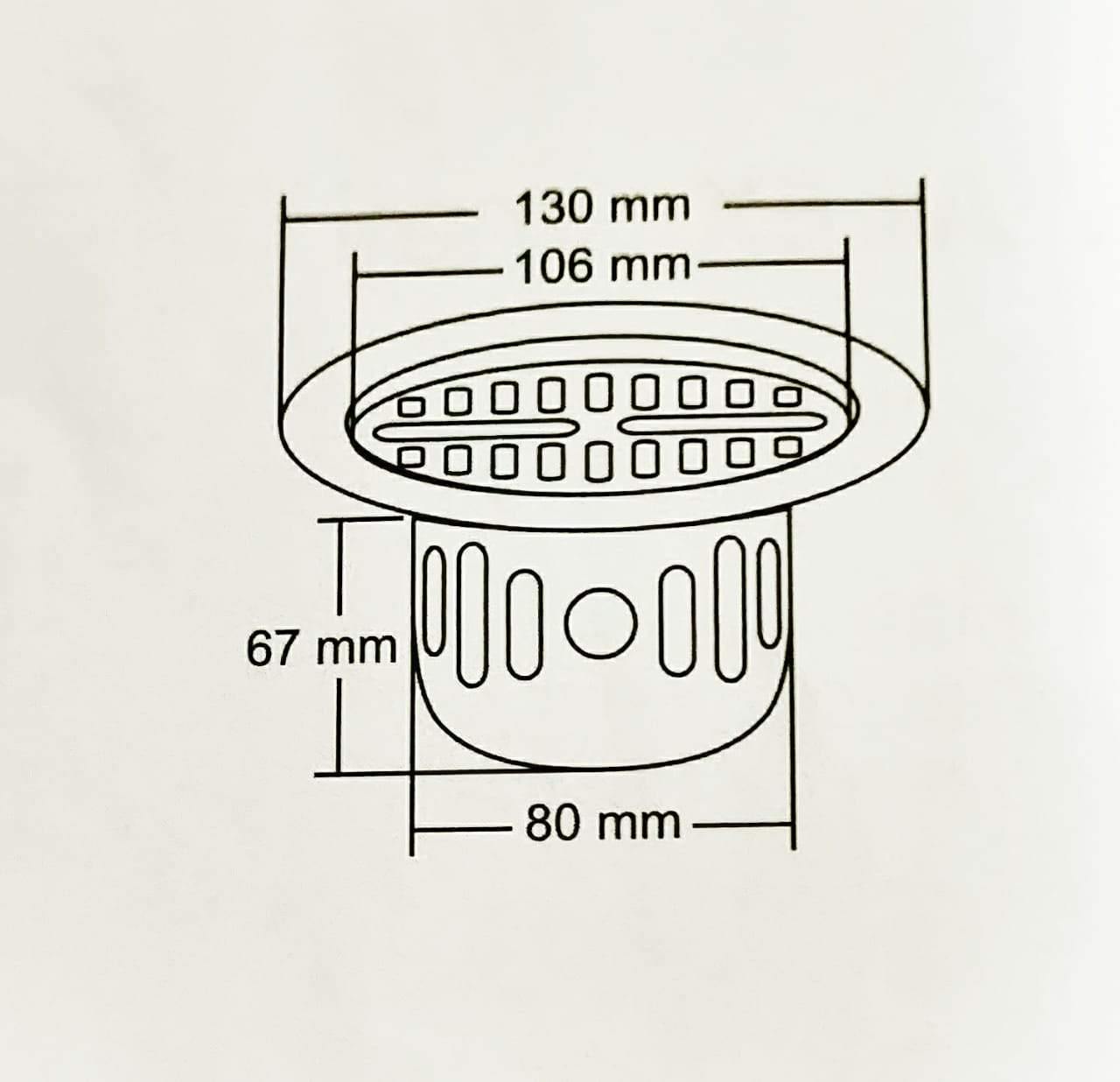 Nirali Aspen  Floor Drain In Stainless Steel 304 Grade - peelOrange.com