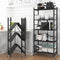 Carbon Steel Kitchen Shelf Floor-standing Multi-Layer Foldable Kitchen Rack Organiser & Multifunctional storage Holder - peelOrange.com